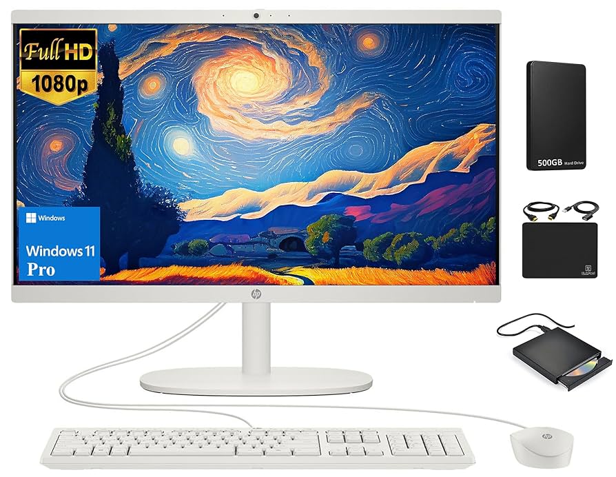 Windowsデスクトップ Win11/i5-10400/SSD500GB/MEM32GB/Office Amazon.com: HP All-in-One Desktop Computer 2024, 21.5